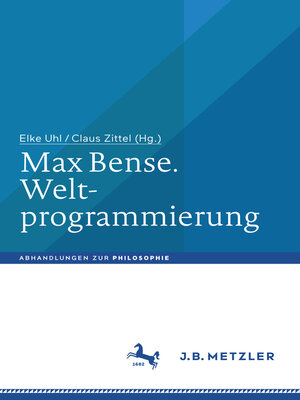 cover image of Max Bense. Weltprogrammierung